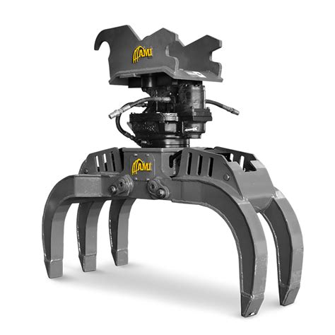 rotating log grapple for mini excavator|mini excavator grapple bucket.